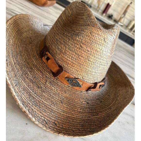 Stetson Monterey Bay Palm Leaf Straw Size Large - Picture 2 of 7